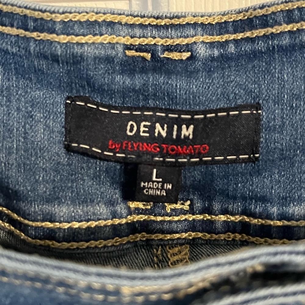 Flying Tomato Blue Flare Jeans - Picture 4 of 4